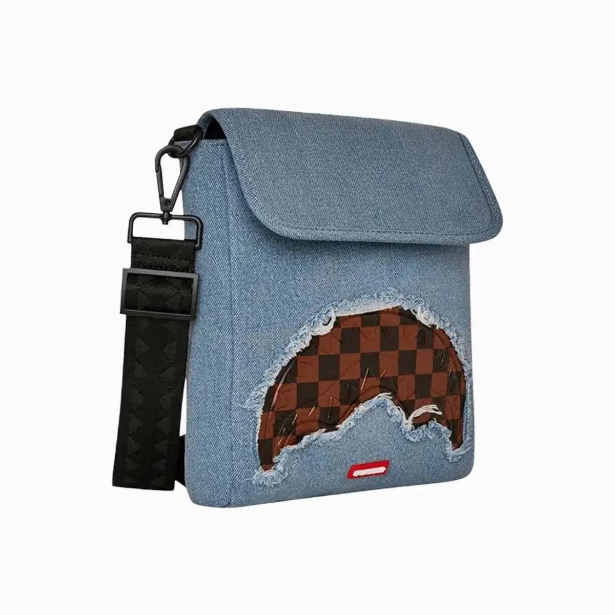 Denim Shark Messenger Sling