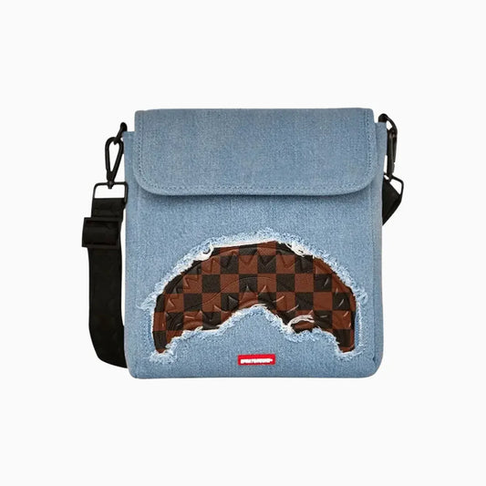 Denim Shark Messenger Sling