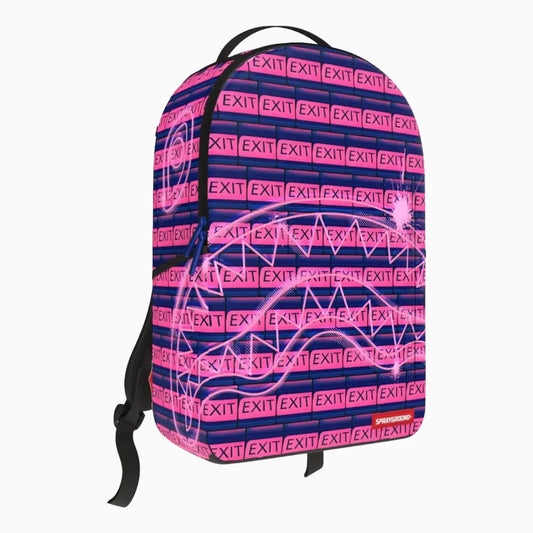 Exit Pink Stripe Backpack