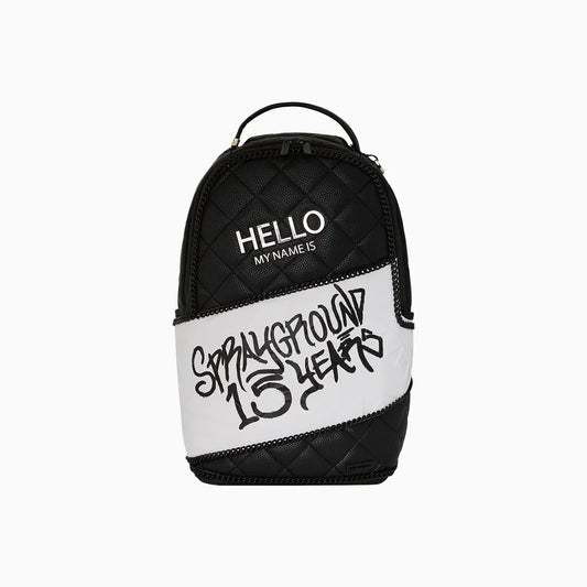 Hello My Name Is 15 Years Quilted Backpack