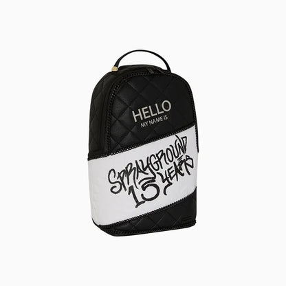 Hello My Name Is 15 Years Quilted Backpack