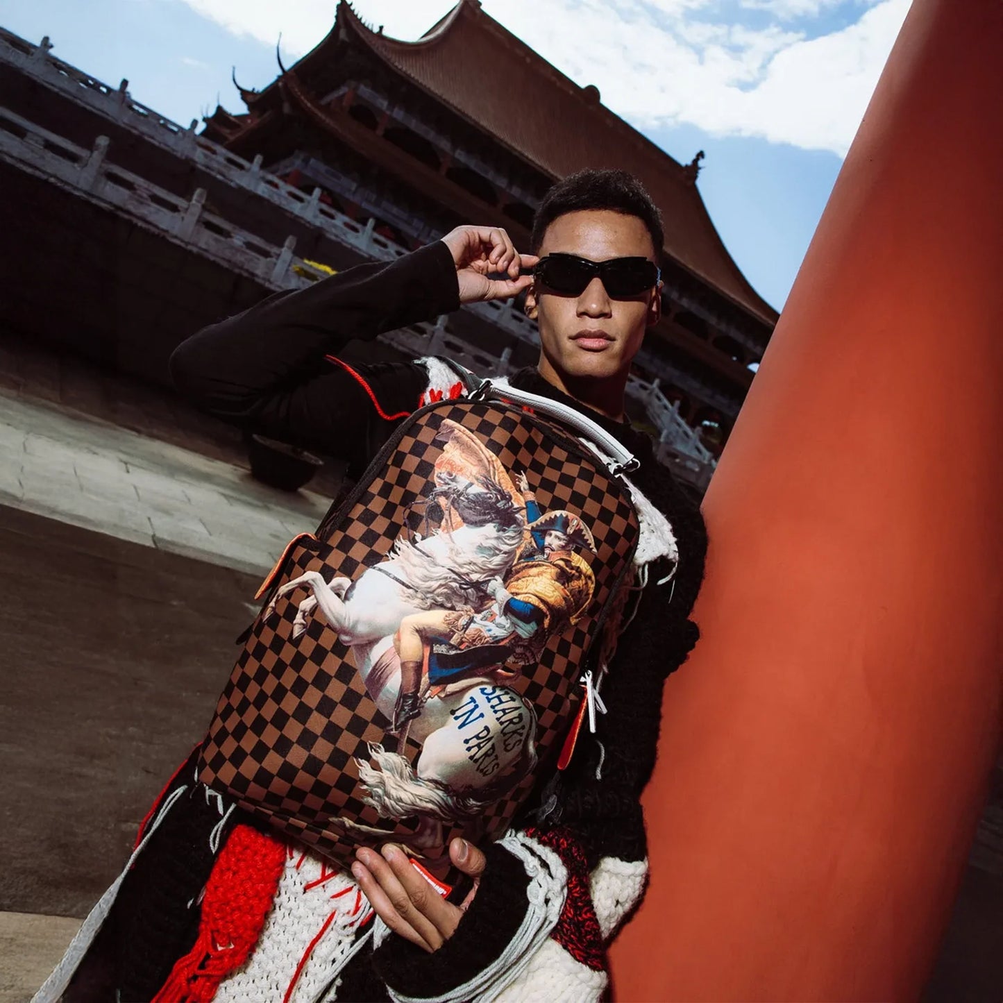 Napolean Sharks In Paris Backpack