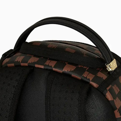 One Eye Brown Check Backpack