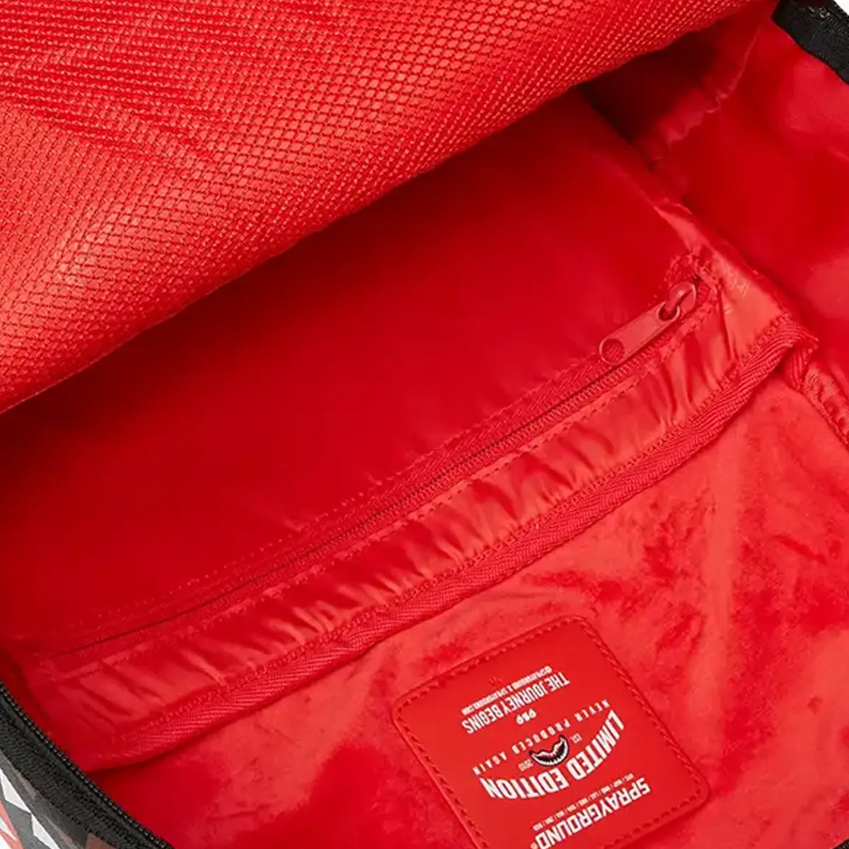 One Eye Brown Check Backpack