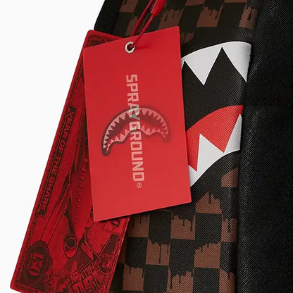 One Eye Brown Check Backpack