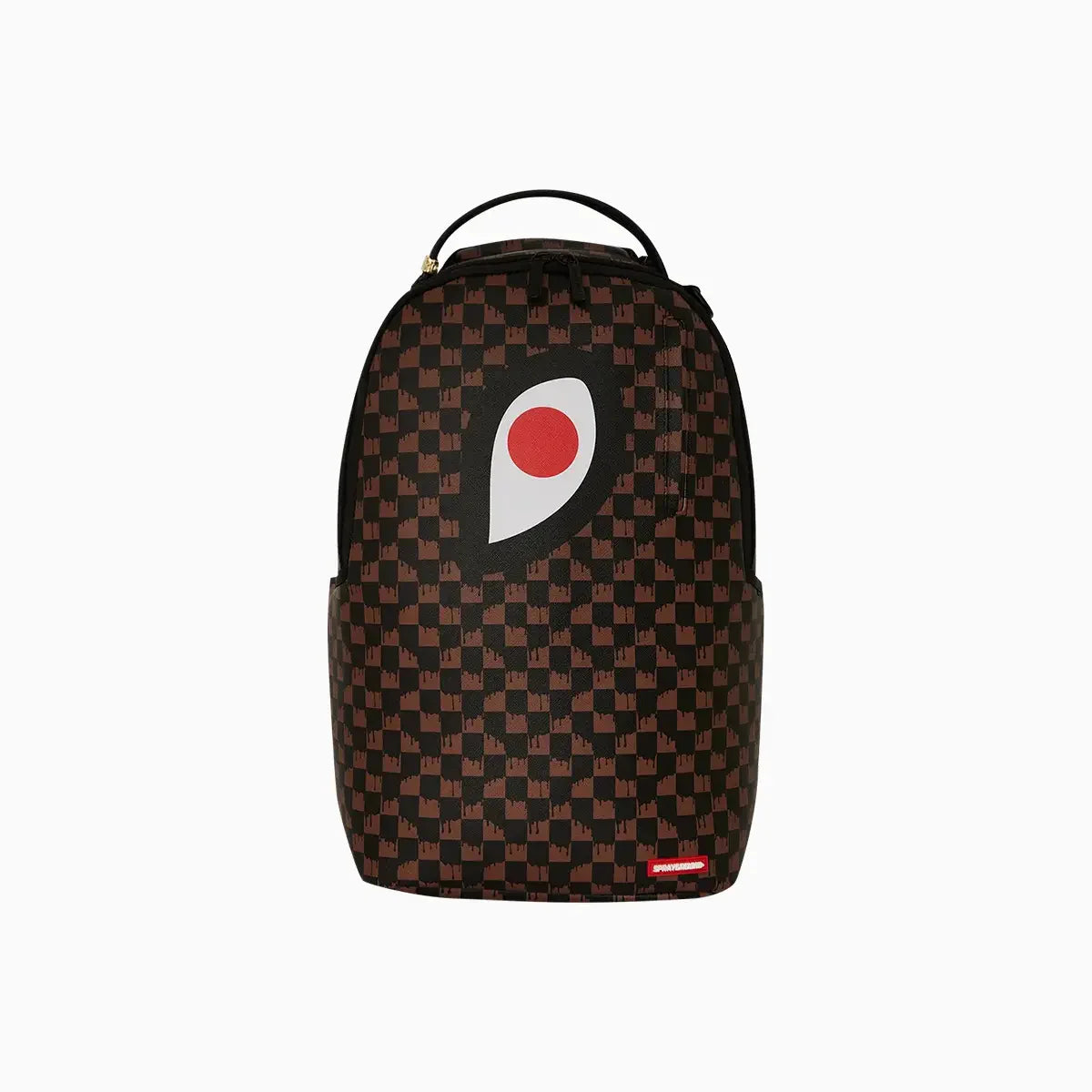 One Eye Brown Check Backpack