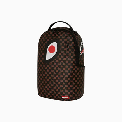 One Eye Brown Check Backpack