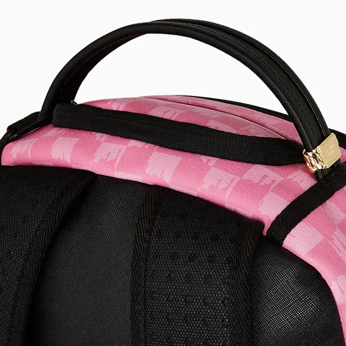 Pink And Black Drip Check Dlxsv Backpack