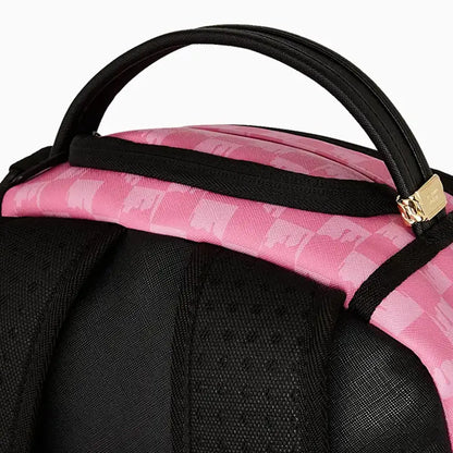 Pink And Black Drip Check Dlxsv Backpack