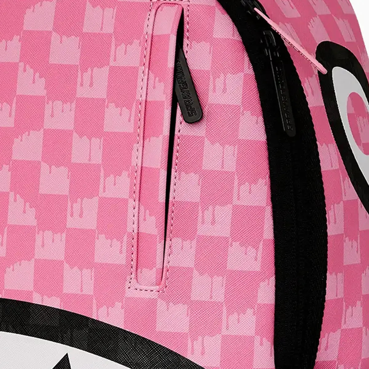 Pink And Black Drip Check Dlxsv Backpack