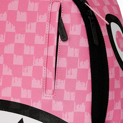 Pink And Black Drip Check Dlxsv Backpack