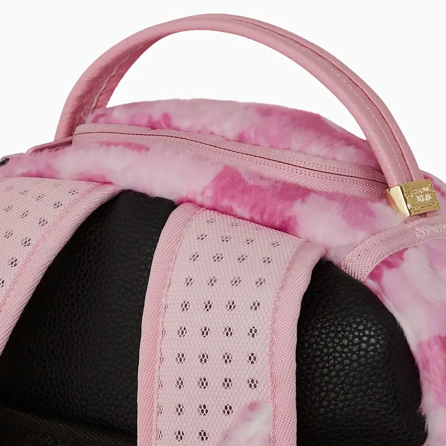 Pink Camo Faux Fur DLXSV Backpack