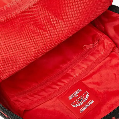 Red Leopard Puffer Dlx Backpack