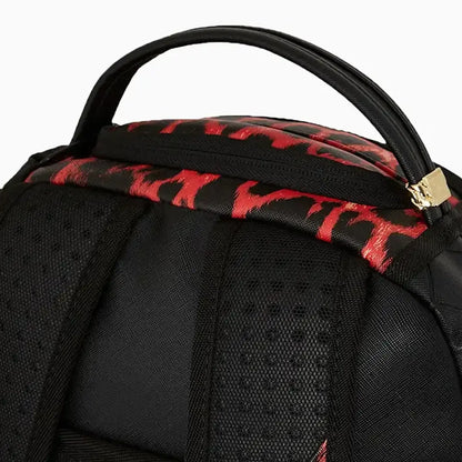 Red Leopard Puffer Dlx Backpack