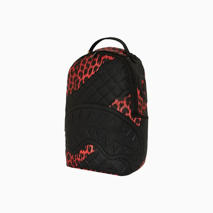 Red Leopard Puffer Dlx Backpack