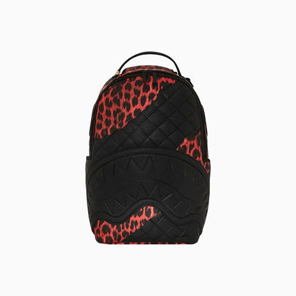Red Leopard Puffer Dlx Backpack