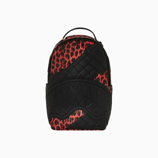 Red Leopard Puffer Dlx Backpack