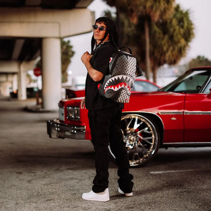 Scribble Dribble Check Backpack