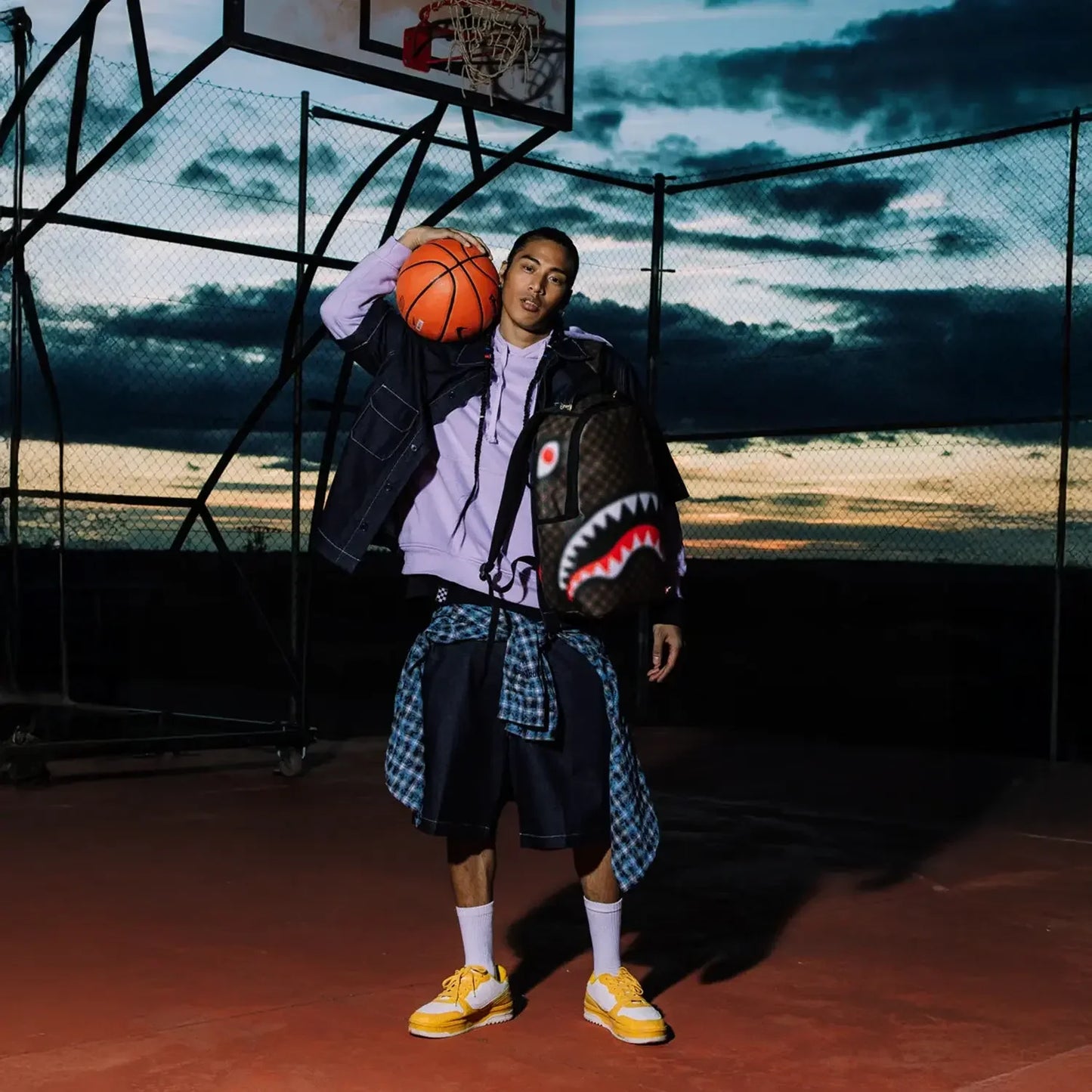 Sharks In Paris Blur Effect Backpack