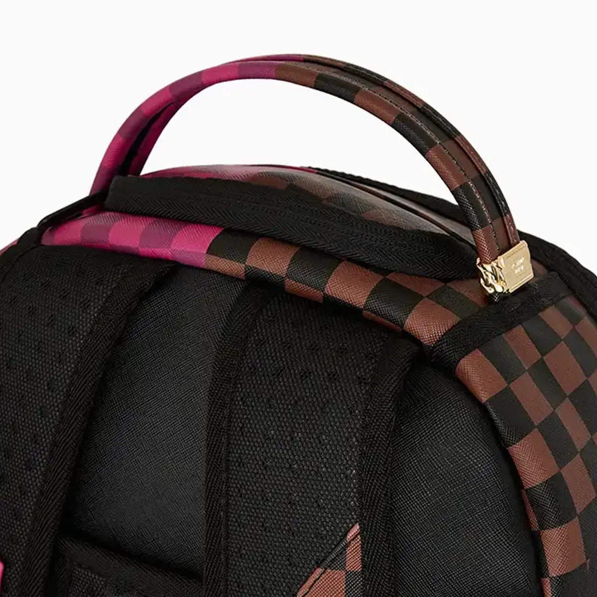 Split Sip Pink Check Dlxsv Backpack
