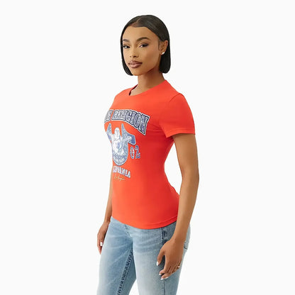 Women's Buddha Crystal Crew T-Shirt