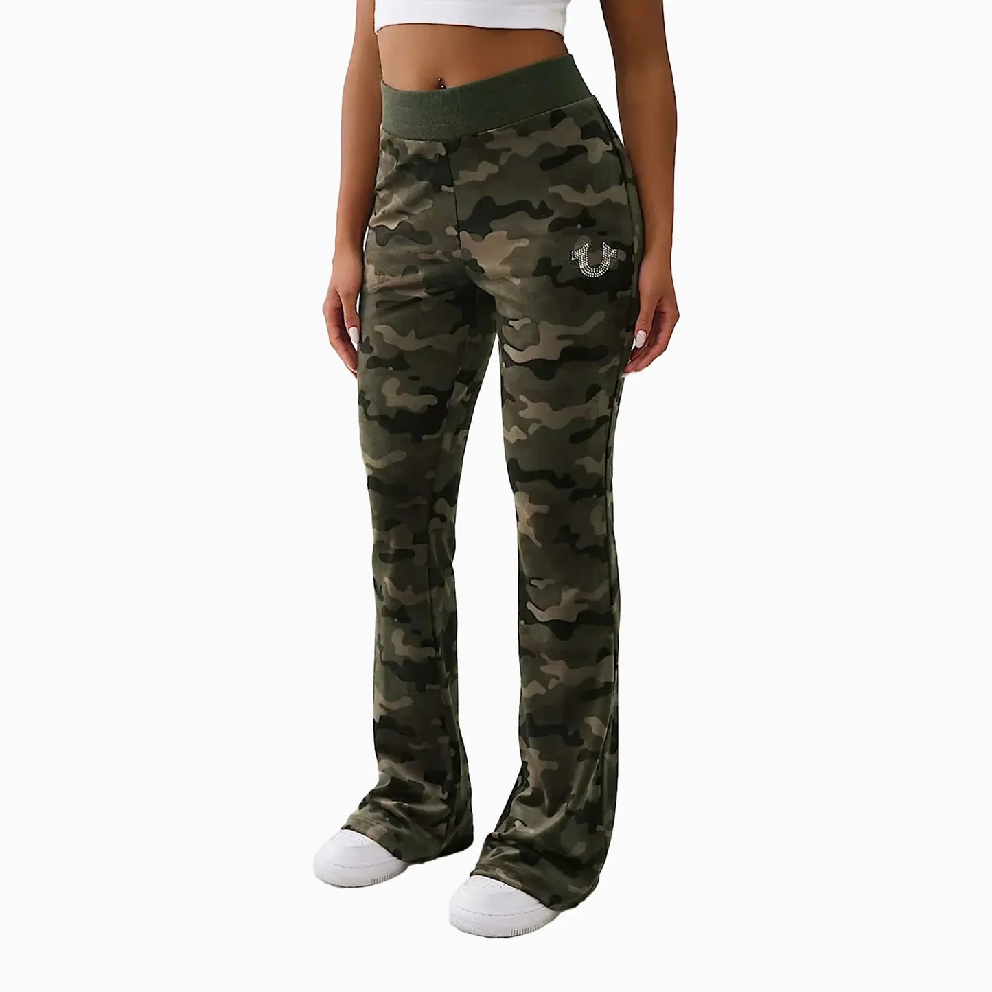 Women's Camo Velour Shrunken Outfit