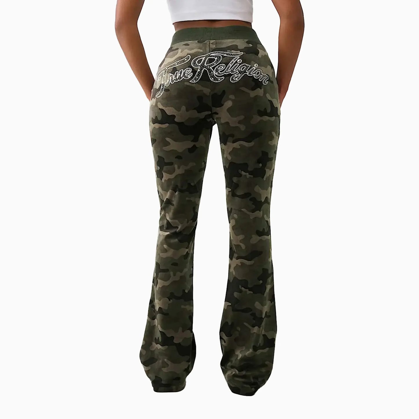 Women's Camo Velour Shrunken Outfit