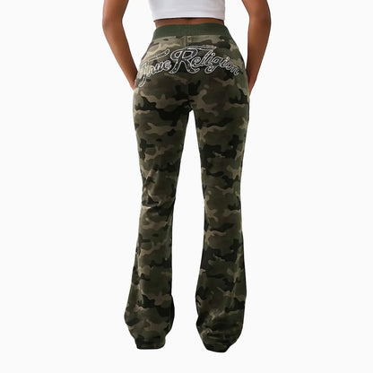 Women's Camo Velour Shrunken Outfit