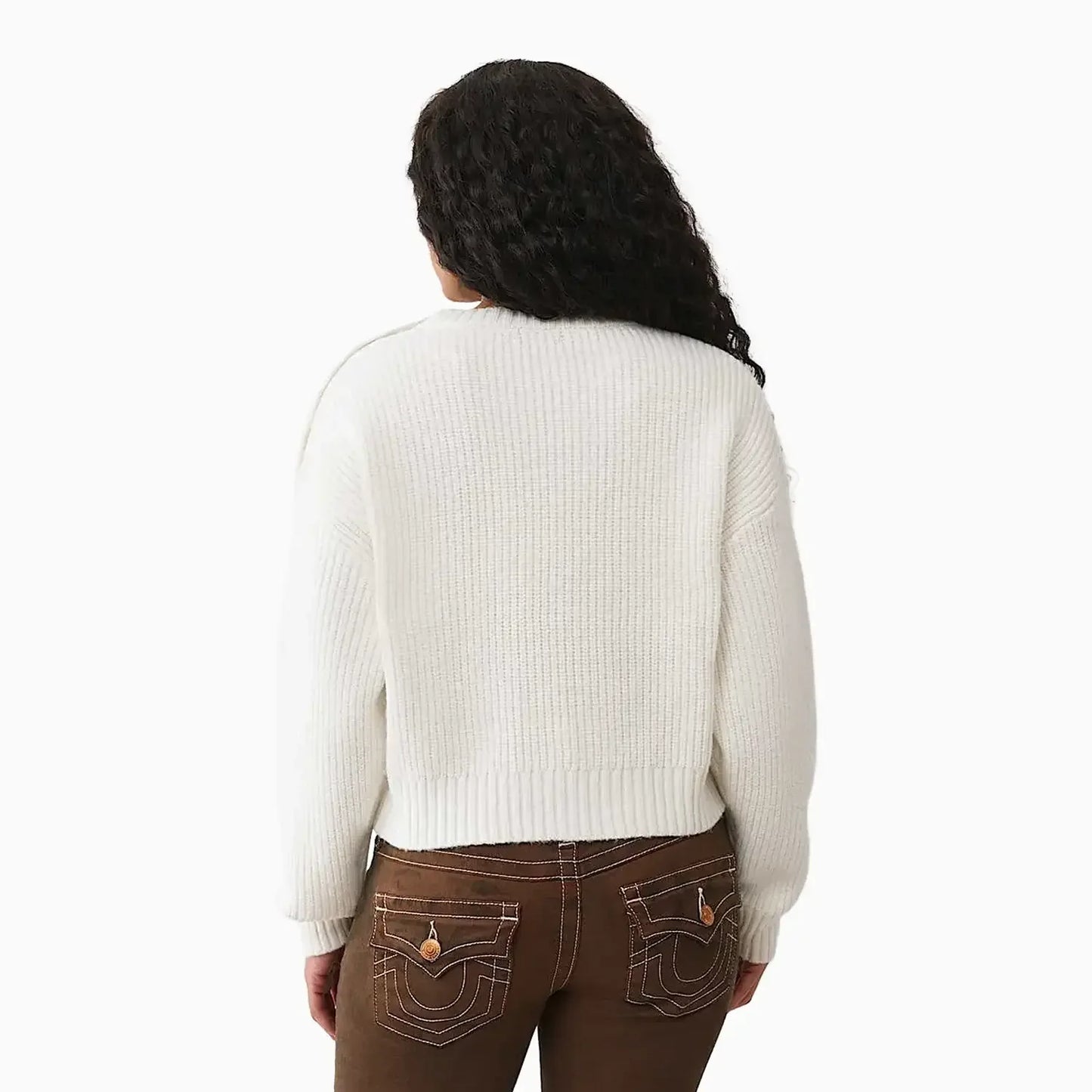 Women's Convertible Cold Shoulder Sweater