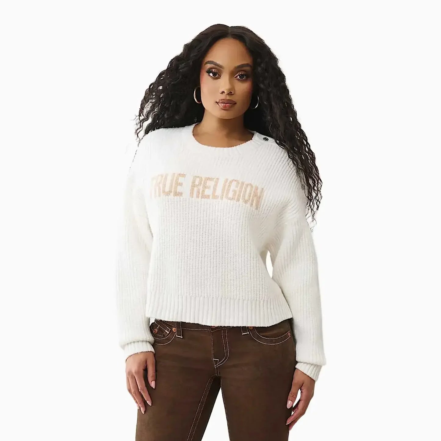 Women's Convertible Cold Shoulder Sweater