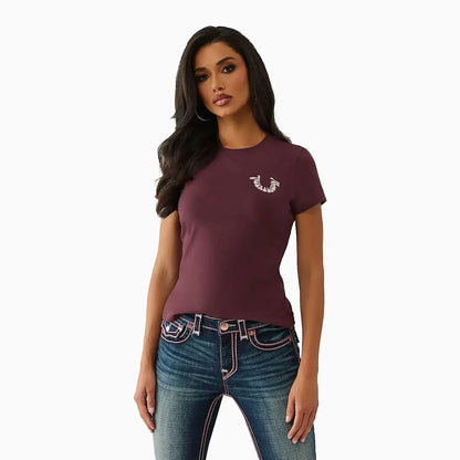 Women's Crystal Horseshoe T-Shirt