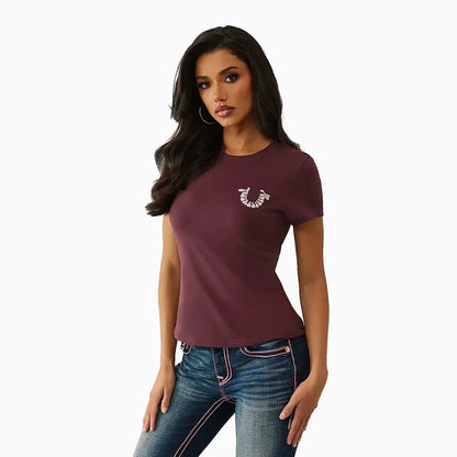 Women's Crystal Horseshoe T-Shirt