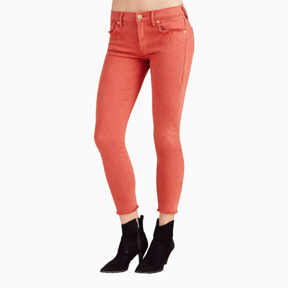 Women's Halle Mid Rise Skinny Crop Jean Pant