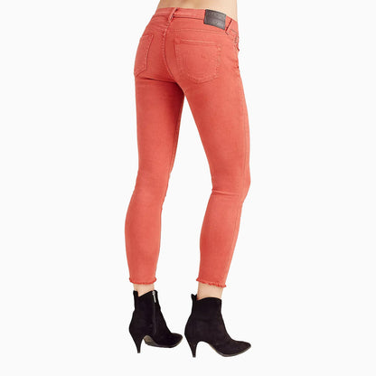 Women's Halle Mid Rise Skinny Crop Jean Pant