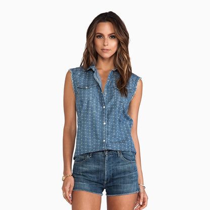 Women's Sleeveless New Georgia Woven Shirt