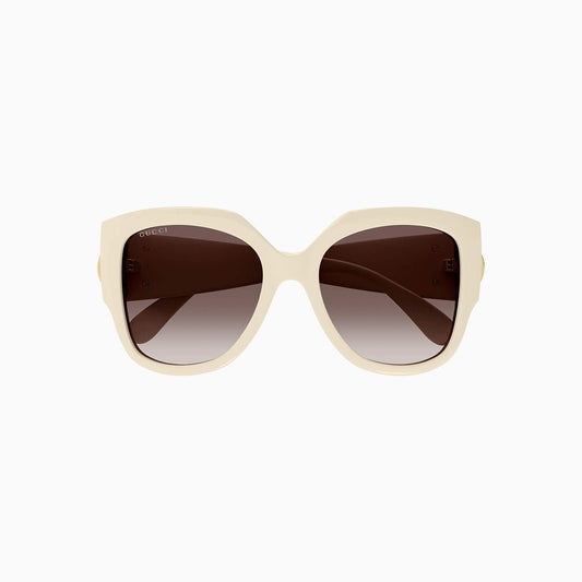 Women's GG Logo Square Frame Sunglasses