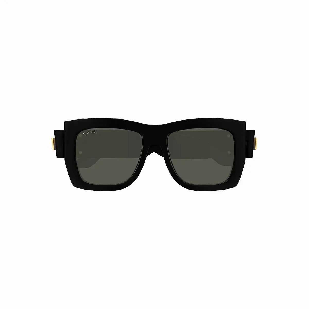 Women's Gucci Shiny Black Rectangular Sunglasses