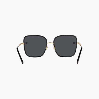 Women's Versace Black Dark Grey Sunglasses